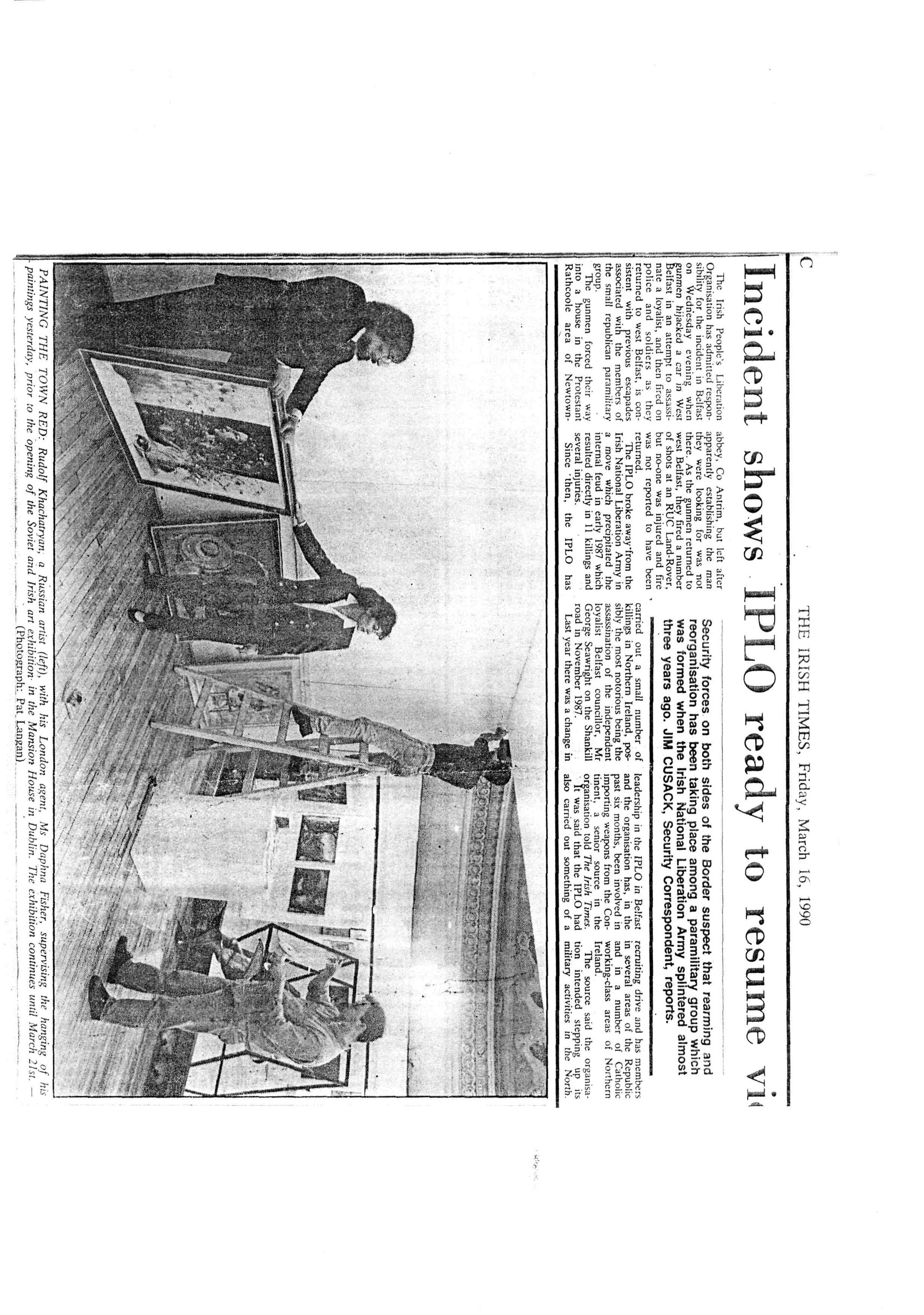 The Irish Times, 1990, 16 march